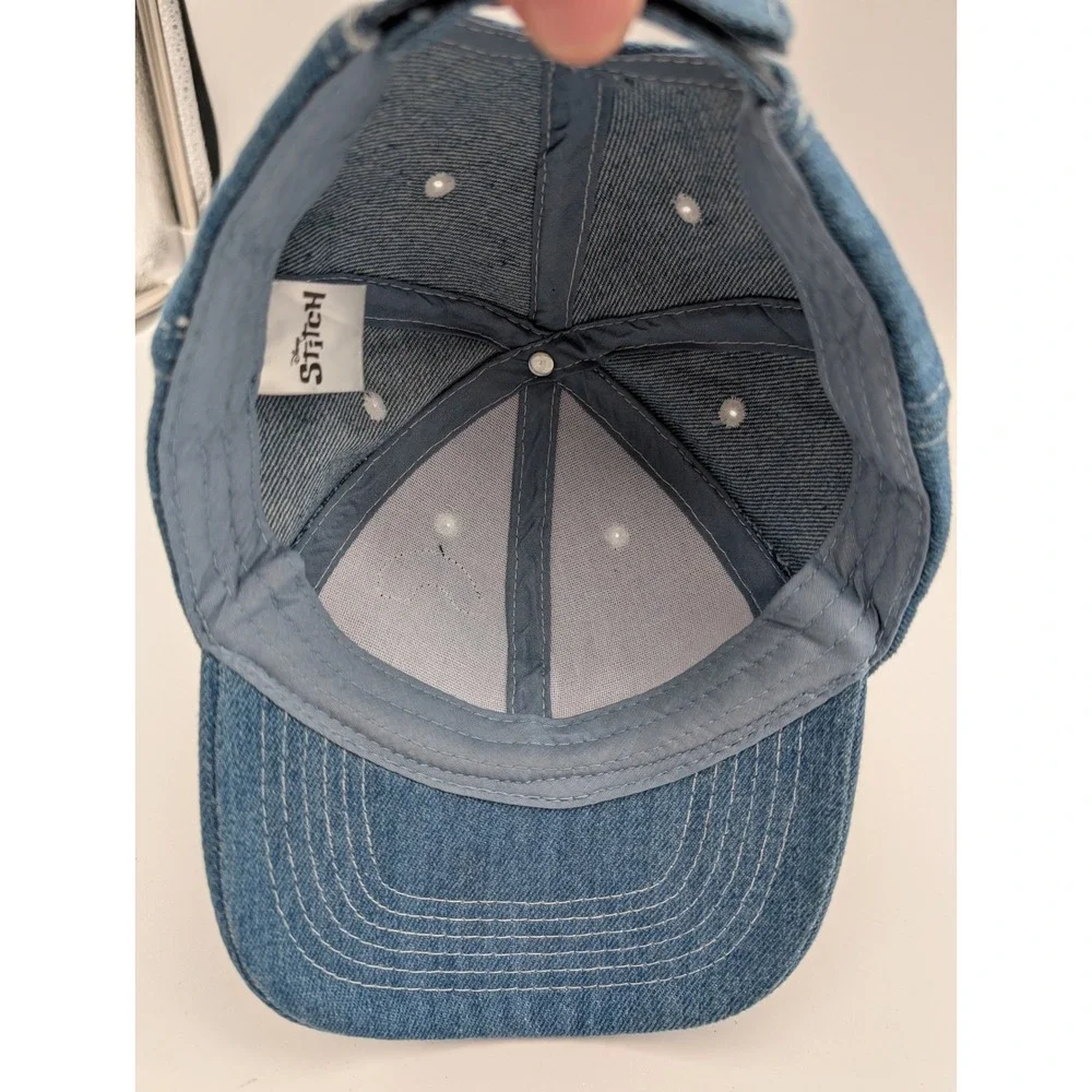 Disney Stitch Angel Rainbow Denim Baseball Cap Kids Blue Hat SOH29054